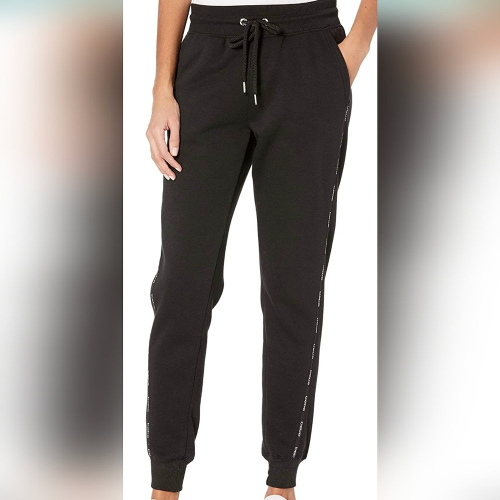 Bebe Mini Logo Tape Joggers with Angled Pocket